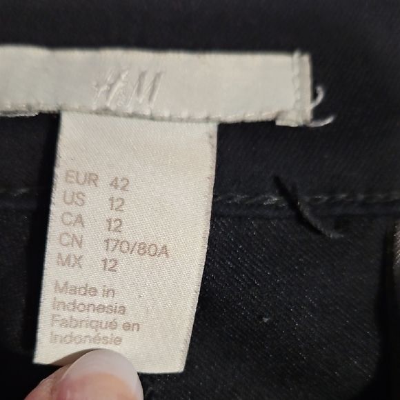 H&M Women's Black Pants Size 12 - Picture 4 of 7